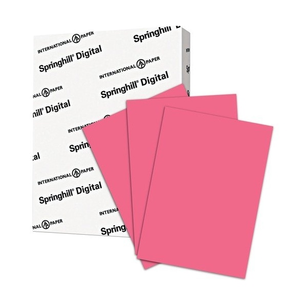 International Paper Springhill 075300, DIGITAL INDEX COLOR CARD STOCK, 110LB, 8.5 X 11, CHERRY, 250 SGH075300 - main